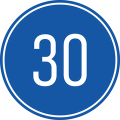 Driving Faster than Indicated Compulsory (minimum speed) (TT-41a), Traffic Sign