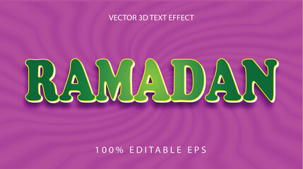 Text Effect Ramadan 3D 