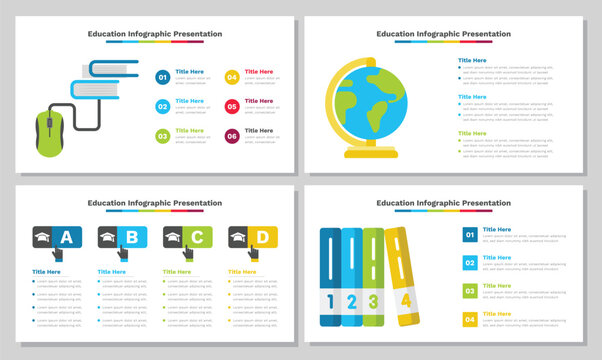 Education infographic presentation template Fully Editable