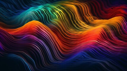 Digital wave wallpaper with generative ai