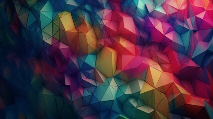 Vibrant Geometric Background. Generative ai