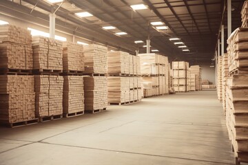 warehouse with boxes