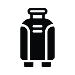 luggage line icon illustration vector graphic