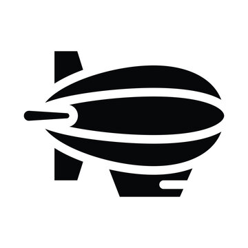 recommend clip art: airship line icon illustration vector graphic