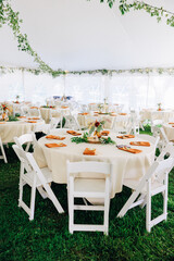 table in the garden