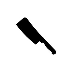 Cleaver knife vector icon, Chef's knife sign, Butcher knife symbol