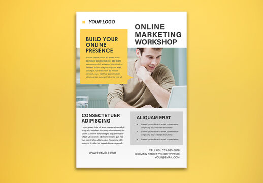 Online Marketing Workshop Flyer