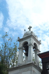 Aya Yorgi Church, Church bell and sky view. Buyukada Istanbul Türkiye