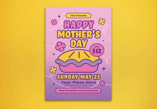 Pink Happy Mother's Day Flyer