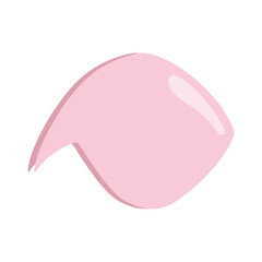 Pink cloud-message. Pop-up message bubbles. Isolated vector message clouds. Cute pink message cloud.