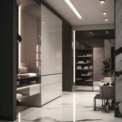 Generattive ai ilustrations, living room modern design