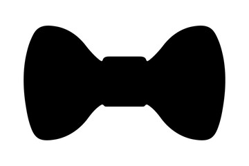 Bow tie or bowtie fashion accessory flat icon for apps and websites