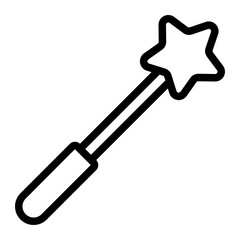 magic wand line icon
