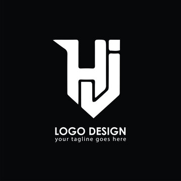 HJ HJ Logo Design, Creative Minimal Letter HJ HJ Monogram