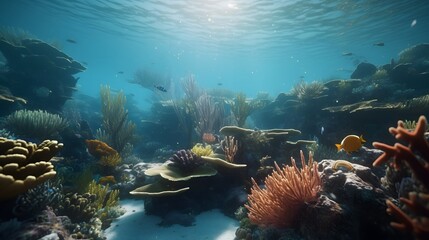 Generative AI. Undersea world
