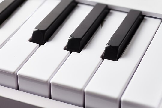 Close up piano keys