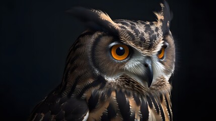 Generative AI.
Owl portrait
