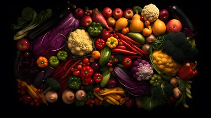 Obraz na płótnie Canvas Generative AI. Vegetables bouquet