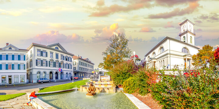 Appenzell, Biedermeierdorf, Schweiz 