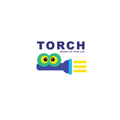 Flashlight logo vector for company logo