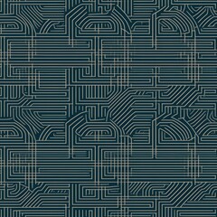 Wallpaper. Subtle Pattern With Repeating Linear Motif. Infinite, Seamless Backgrounds. Generative AI