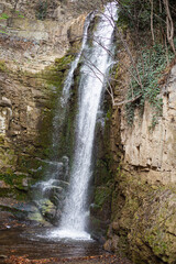 waterfall in the mountains