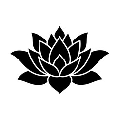 lotus silhouette vector