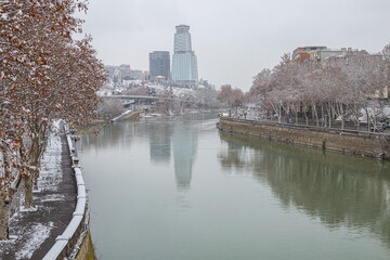 Obraz premium canal in winter
