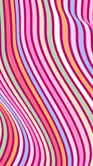 Fondo retro y abstracto de líneas deformadas de colores. 