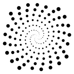 Dotted Fibonacci phyllotaxis spiral patterns in vector. Mathematical morphology - visualization of phyllotaxis spiral types - code of nature - vector concept of mathematical function Cyanotype	