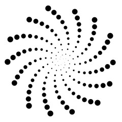 Dotted Fibonacci phyllotaxis spiral patterns in vector. Mathematical morphology - visualization of phyllotaxis spiral types - code of nature - vector concept of mathematical function Cyanotype	