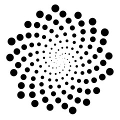 Dotted Fibonacci phyllotaxis spiral patterns in vector. Mathematical morphology - visualization of phyllotaxis spiral types - code of nature - vector concept of mathematical function Cyanotype	