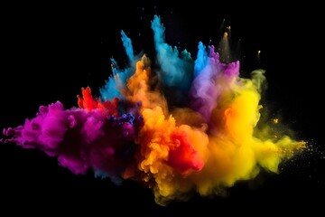 colorful smoke, color abstract wallpaper, explosion of colors