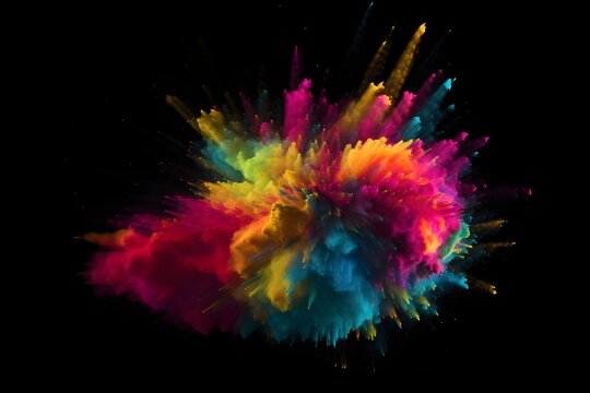 abstract background with splashes, colorful smoke, wallpaper, explosion of colors