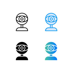 Digital Webcam line icon. linear style sign for mobile concept and web design. webcam video call