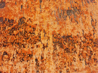 Brown rusty metal sheet texture. Background of rusty metal texture