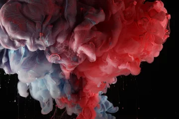 Fototapeten Abstract smoke background. Ink colors blot in water. © Liliia