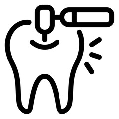 dental drill icon illustration