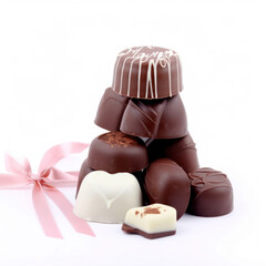 chocolats, pralinés, boite de chocolats