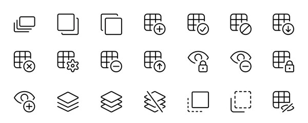 Software Tools Interfaces layer icon in different style vector illustration. Layer vector icons designed in filled, outline, line and stroke style can be used for web, mobile, ui