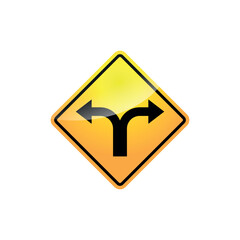 Traffic Sign Street Sign Icon Vector Template	