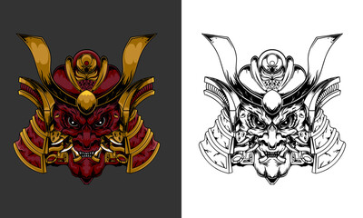 Customizable Demon Art Illustration for Your Brand