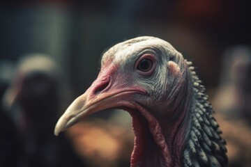 Turkey farm bird. Generate Ai