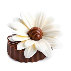 fleurs en chocolat 