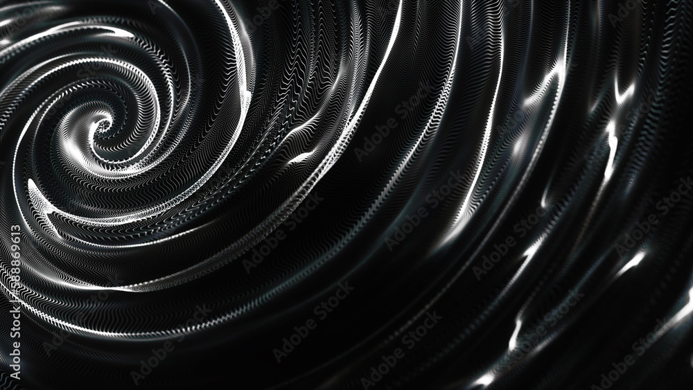 Poster abstract background with connecting dots. abstract point digital wave of particles. the whirlpool of