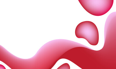 red wave vector illustration for background, poster, banner, greeting card and cover