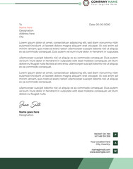 Obraz premium Unique professional modern corporate creative company fully editable a4 letterhead design template 