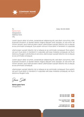 Unique professional modern corporate creative company fully editable a4 letterhead design template 