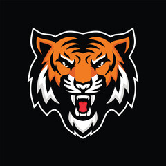 tiger mascot logo sport design