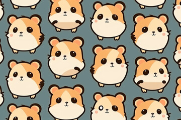 Adorable hamsters for a timeless and trendy pattern